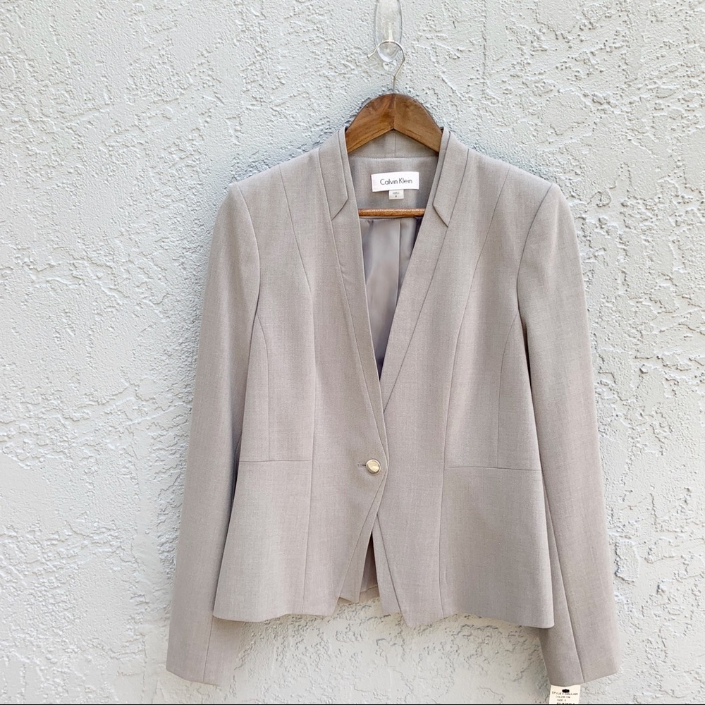 Calvin Klein BOSS Women’s Blazer, Grey, Size 8